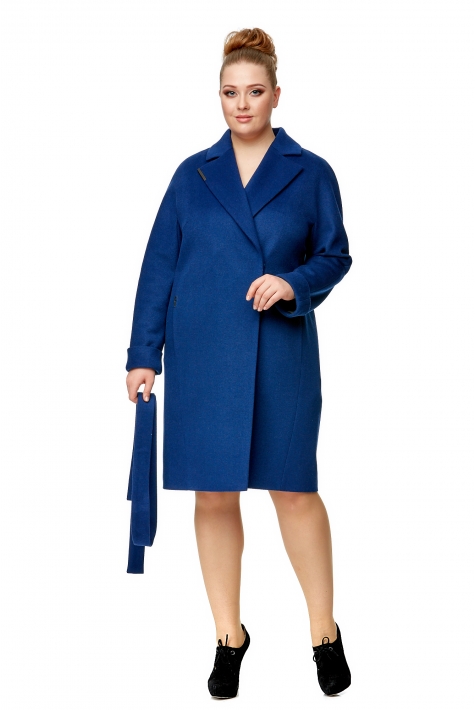 Женское пальто из текстиля с воротником 8001966