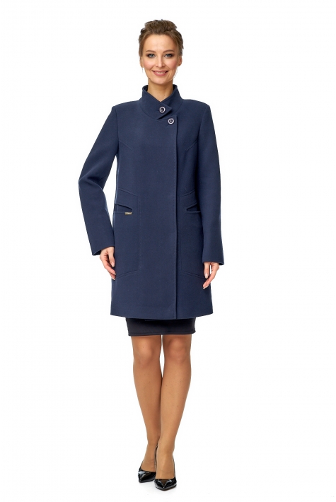 Женское пальто из текстиля с воротником 8002288