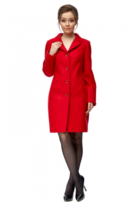 Женское пальто из текстиля с воротником 8002500