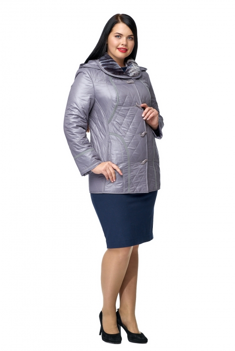 Куртка женская из текстиля с капюшоном 8008945