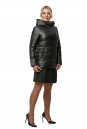 Женская кожаная куртка из натуральной кожи с капюшоном 8013028-3
