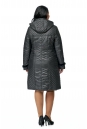 Женское пальто из текстиля с капюшоном, отделка норка 8015923-3