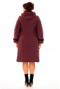 Женское пальто из текстиля с капюшоном, отделка норка 8015983-3