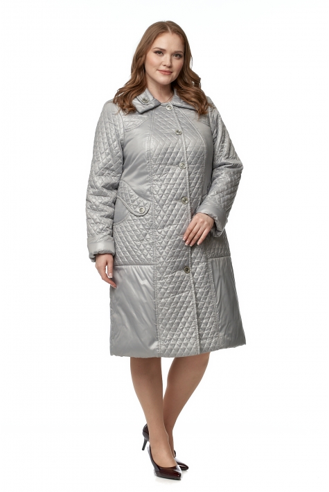 Женское пальто из текстиля с капюшоном 8016164
