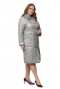 Женское пальто из текстиля с капюшоном 8016164-2