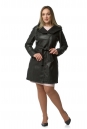 Женское кожаное пальто из эко-кожи с капюшоном 8021236