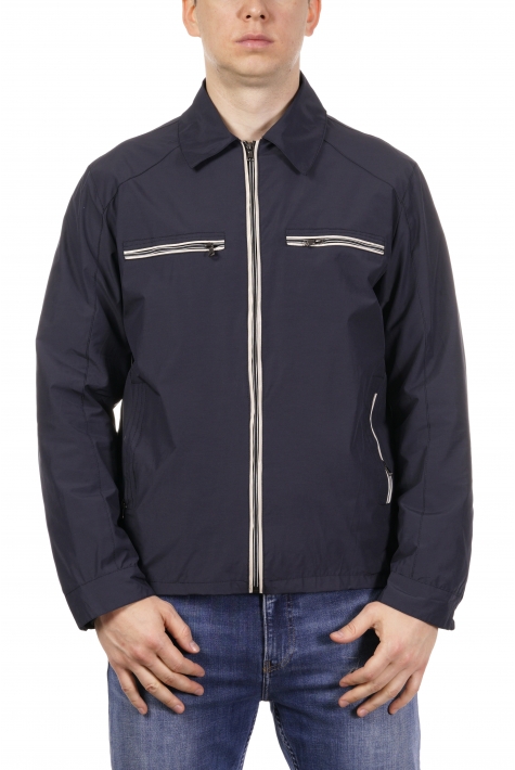 Куртка мужская из текстиля с воротником 8021592