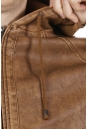 Мужская кожаная куртка из эко-кожи с капюшоном 8021860-2