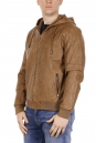 Мужская кожаная куртка из эко-кожи с капюшоном 8021860-6
