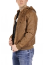 Мужская кожаная куртка из эко-кожи с капюшоном 8021860-9