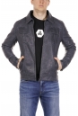 Мужская кожаная куртка из эко-кожи с воротником 8021861-12
