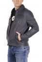 Мужская кожаная куртка из эко-кожи с воротником 8021861-13