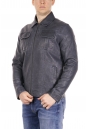 Мужская кожаная куртка из эко-кожи с воротником 8021861-16
