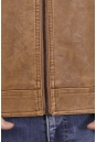 Мужская кожаная куртка из эко-кожи с воротником 8021862-3
