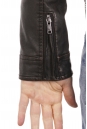 Мужская кожаная куртка из эко-кожи с воротником 8021869-5