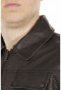 Мужская кожаная куртка из эко-кожи с воротником 8021869-12