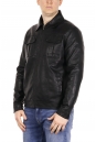 Мужская кожаная куртка из эко-кожи с воротником 8021870-7