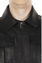 Мужская кожаная куртка из эко-кожи с воротником 8021870-12