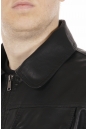 Мужская кожаная куртка из эко-кожи с воротником 8021870-13