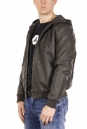 Мужская кожаная куртка из эко-кожи с капюшоном 8021873-10