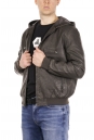 Мужская кожаная куртка из эко-кожи с капюшоном 8021873-11