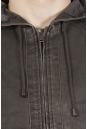 Мужская кожаная куртка из эко-кожи с капюшоном 8021873-12