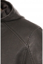 Мужская кожаная куртка из эко-кожи с капюшоном 8021873-13