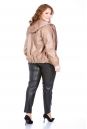 Женская кожаная куртка из натуральной кожи с капюшоном 8022733-5